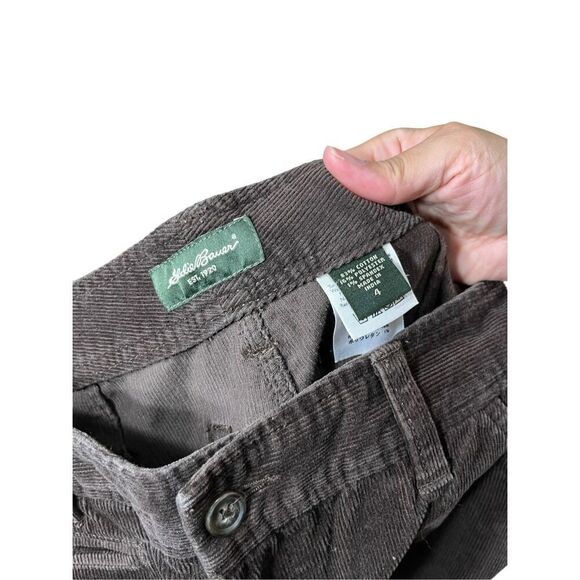 Eddie Bauer Brown Corduroy Flare Mid Rise Pants Size 4 - Picture 8 of 10